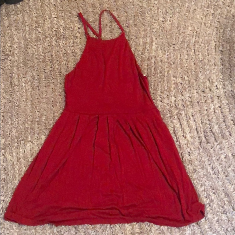 Red Dress w/ cutout back